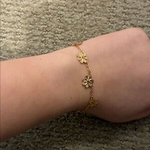Gold Flower Bracelet
